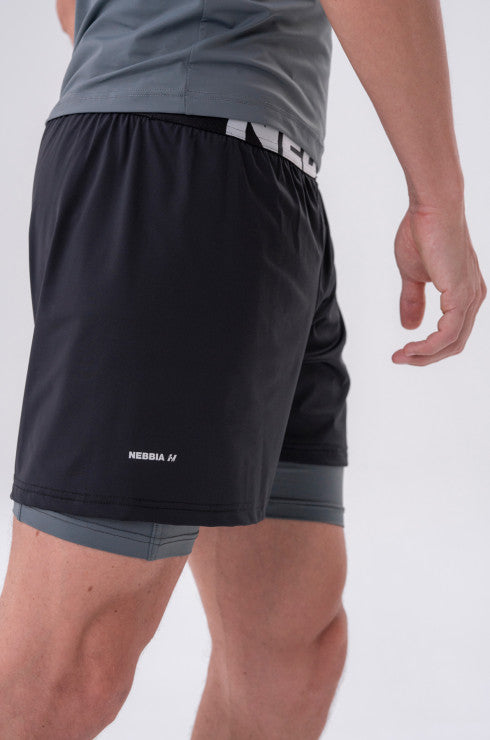 NEBBIA SHORT DOUBLE-LAYER 318