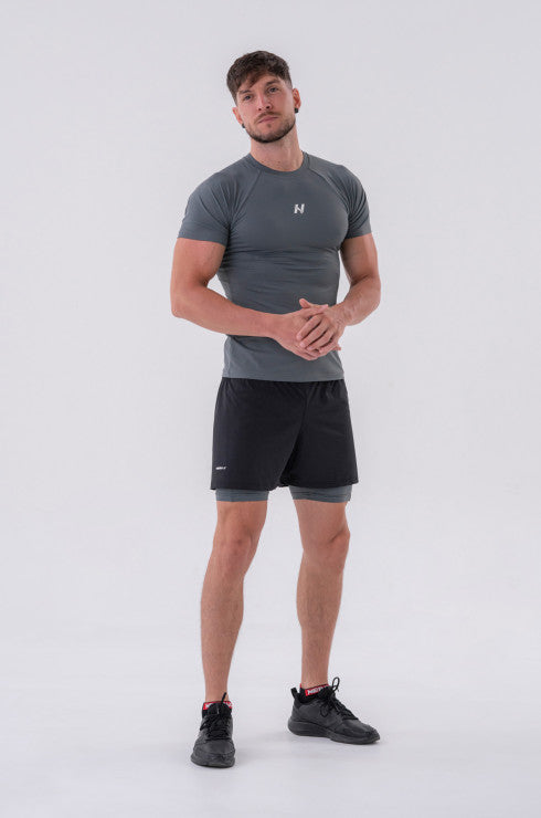 NEBBIA SHORT DOUBLE-LAYER 318