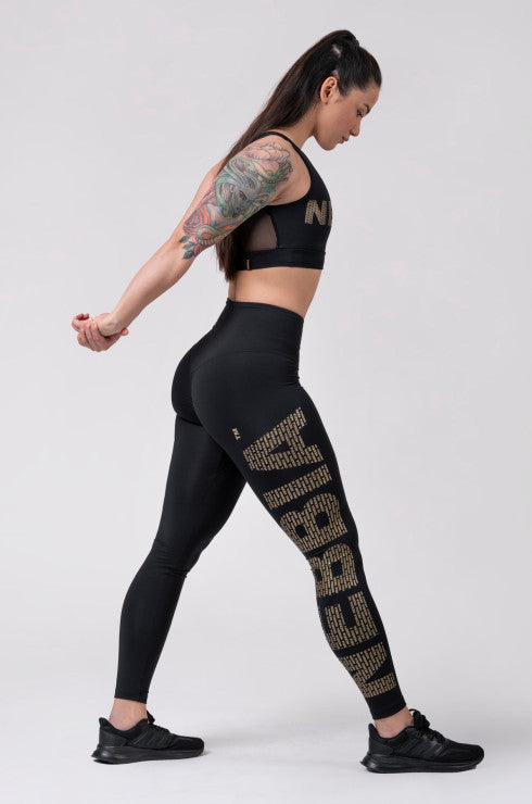 NEBBIA LEGGINGS GOLD PRINT 827