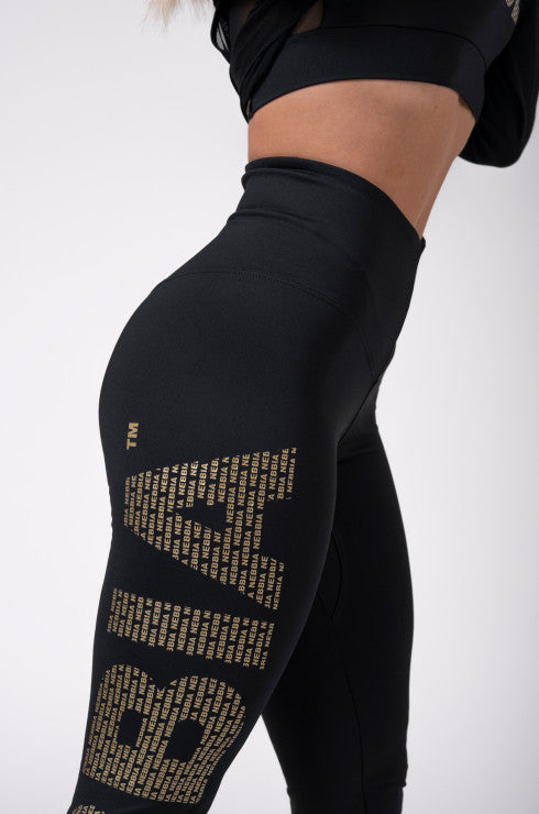 NEBBIA Leggings Gold Print 827