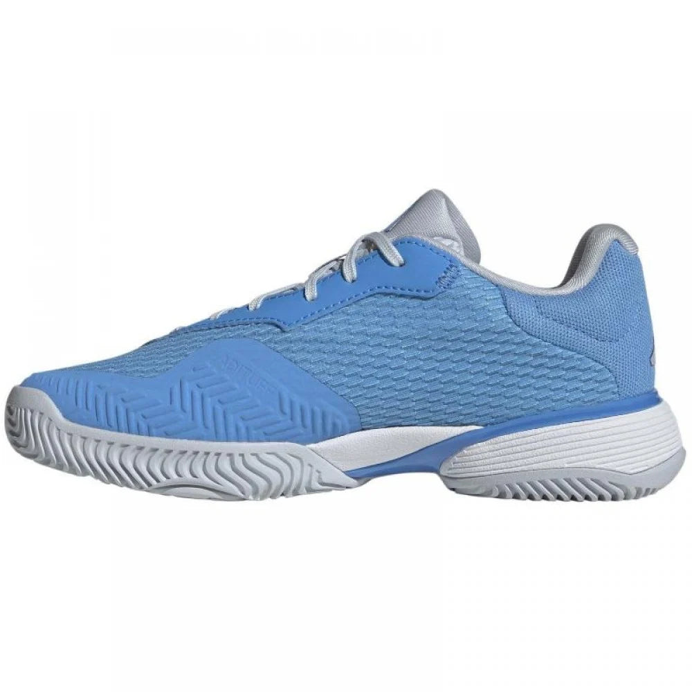 Adidas Barricade Blu Bianca Junior