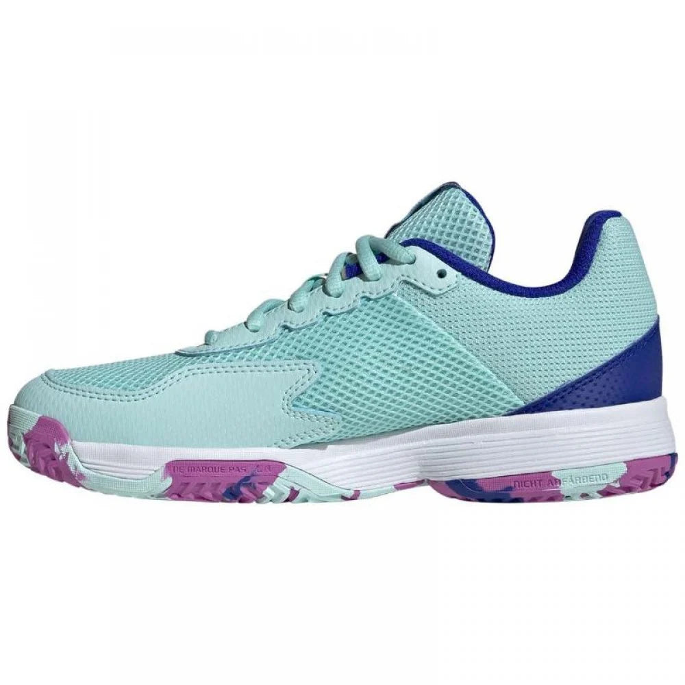 Adidas Courtflash Aqua Viola Blu Junior