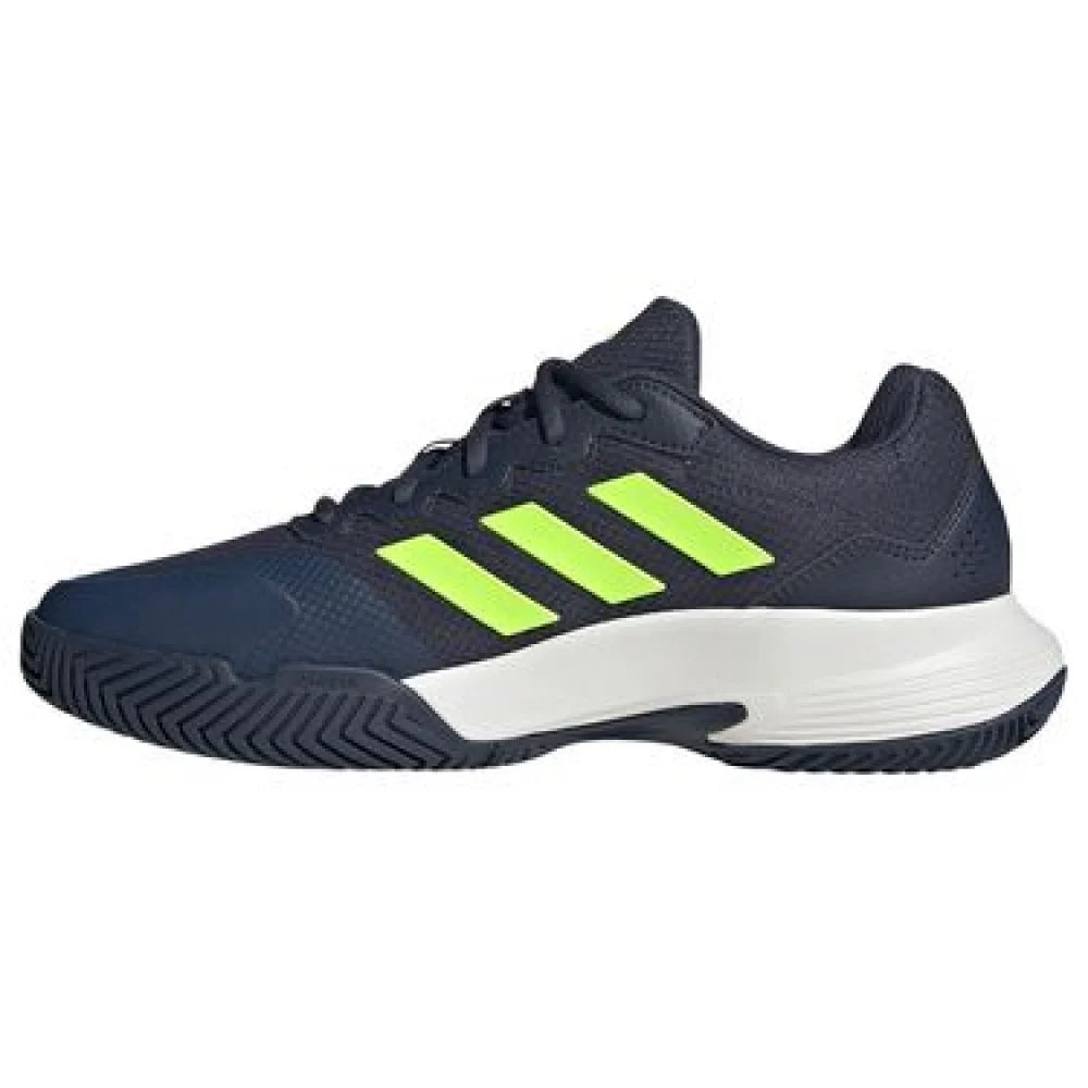 Adidas GameCourt 2.0 Blu Scuro Lime Bianca