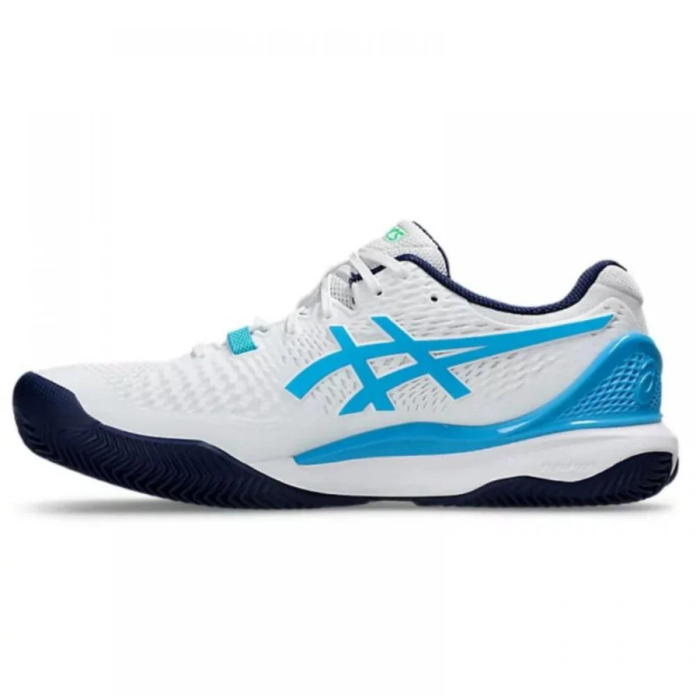 Asics Gel Resolution 9 Bianco Aqua - TERRA BATTUTA