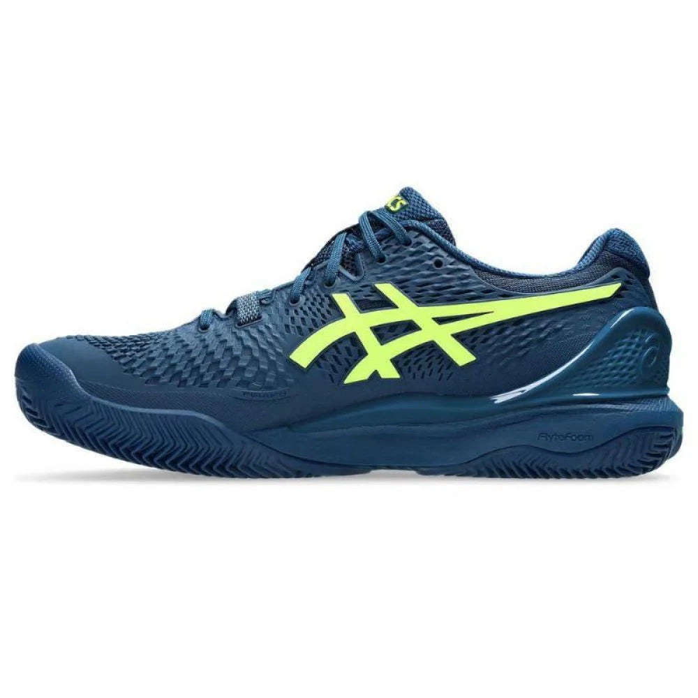 Asics Gel Resolution 9 Blu Mako Giallo - TERRA BATTUTA