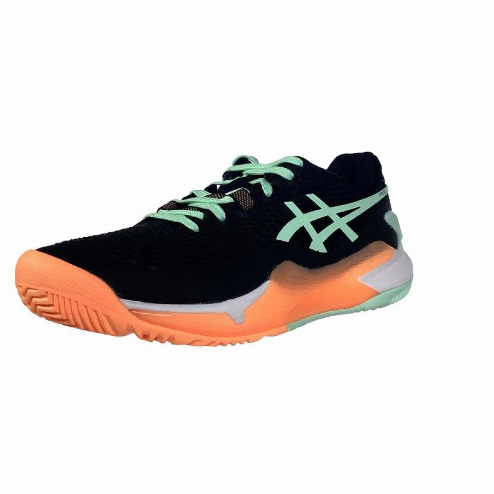 Asics Gel Resolution 9 Padel Nero Menta Donna