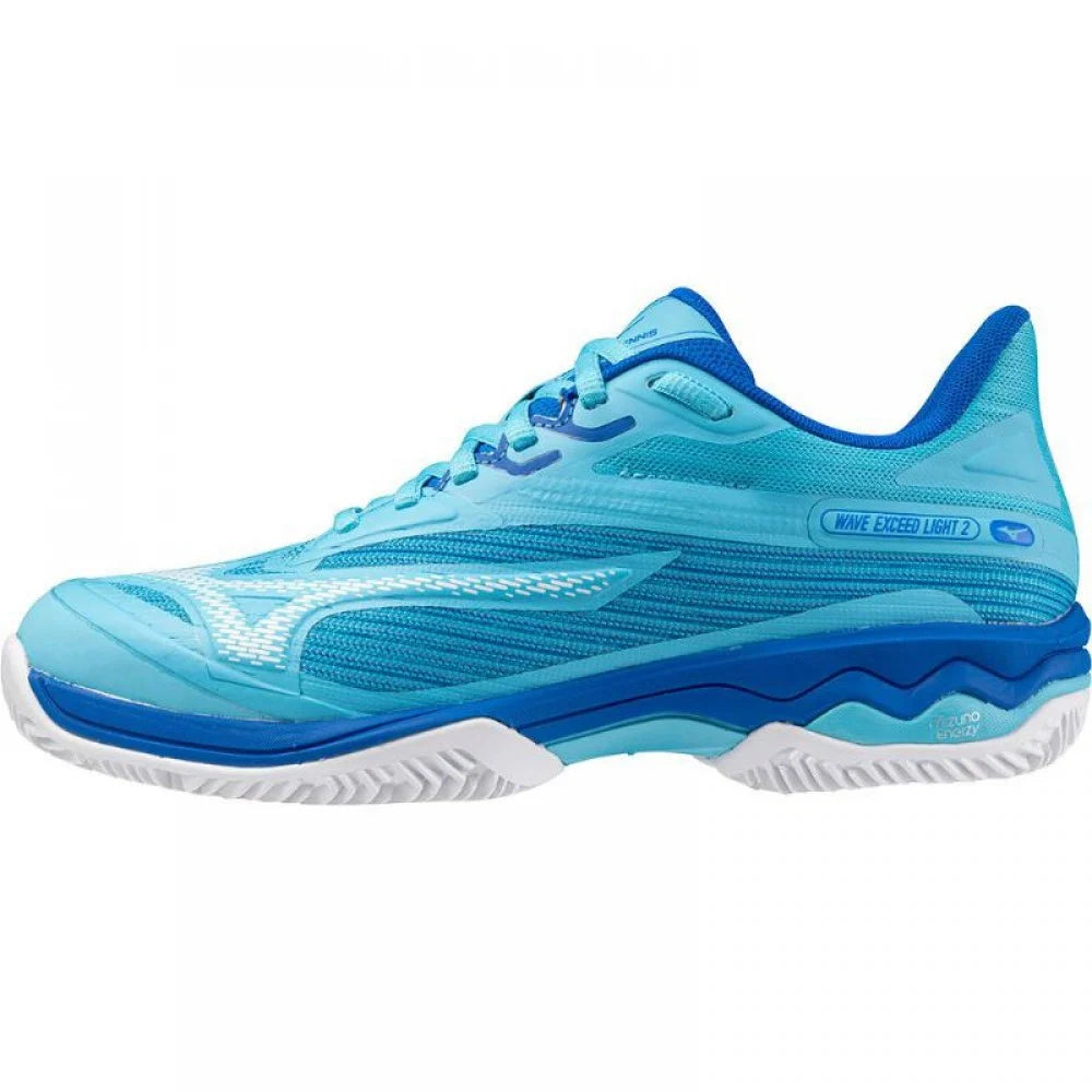 Mizuno Wave Exceed Light 2 Blu Argilla Bianco