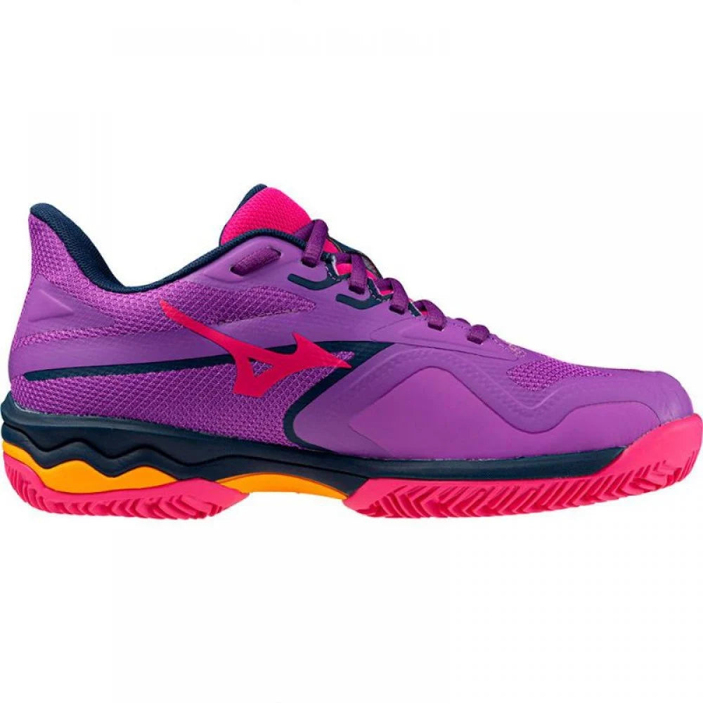 Mizuno Wave Exceed Light 2 Padel Viola Bianco Fucsia Donna