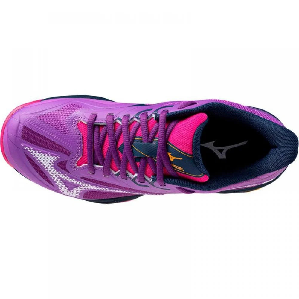 Mizuno Wave Exceed Light 2 Padel Viola Bianco Fucsia Donna