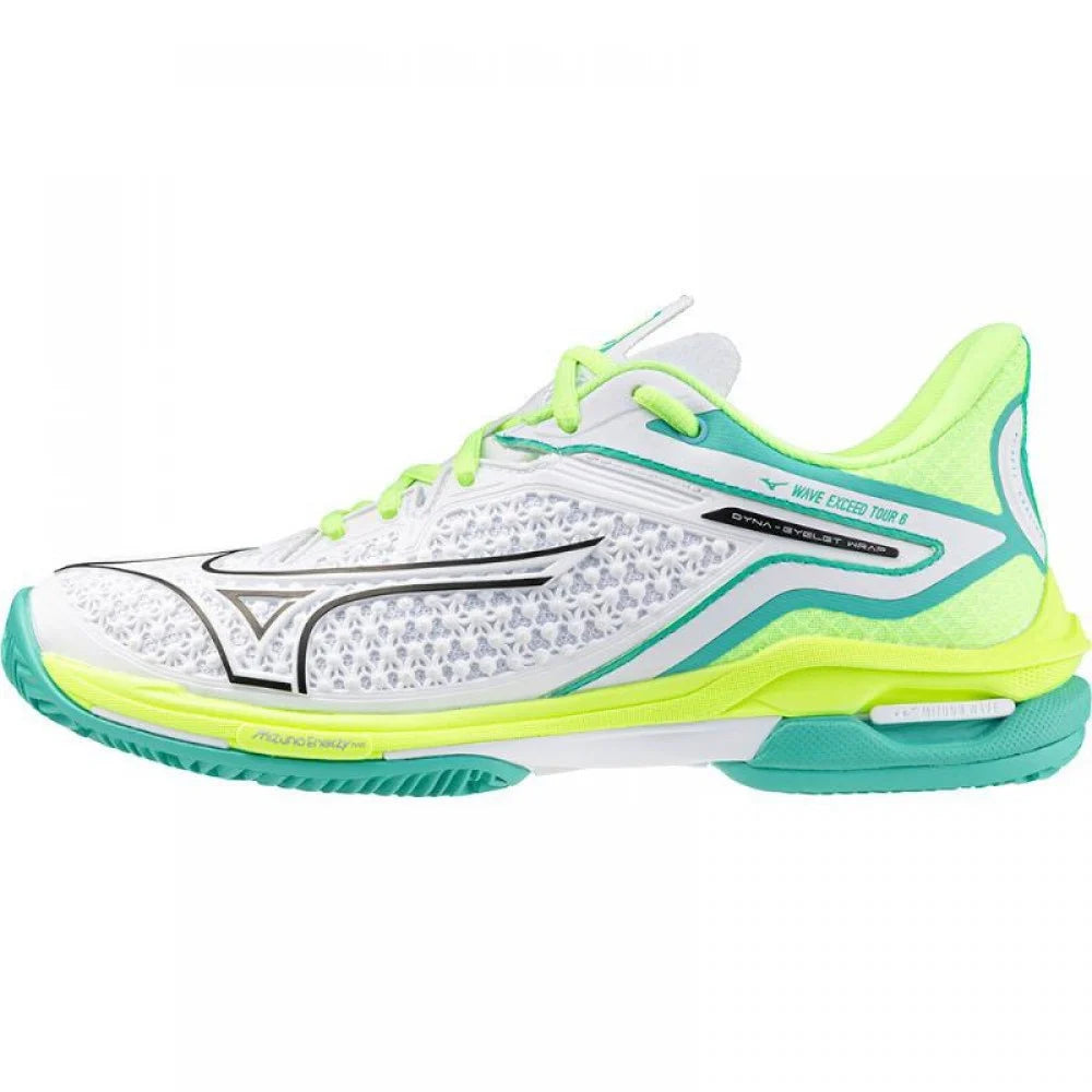 Mizuno Wave Exceed Tour 6 Bianco Argilla Nero Lime