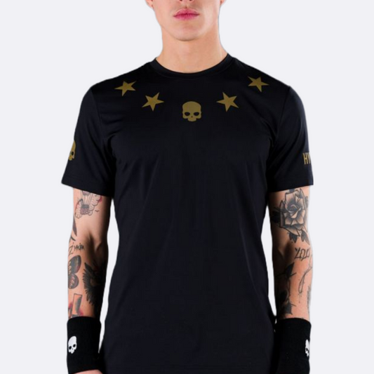 HYDROGEN T-SHIRT STAR TECH BLACK