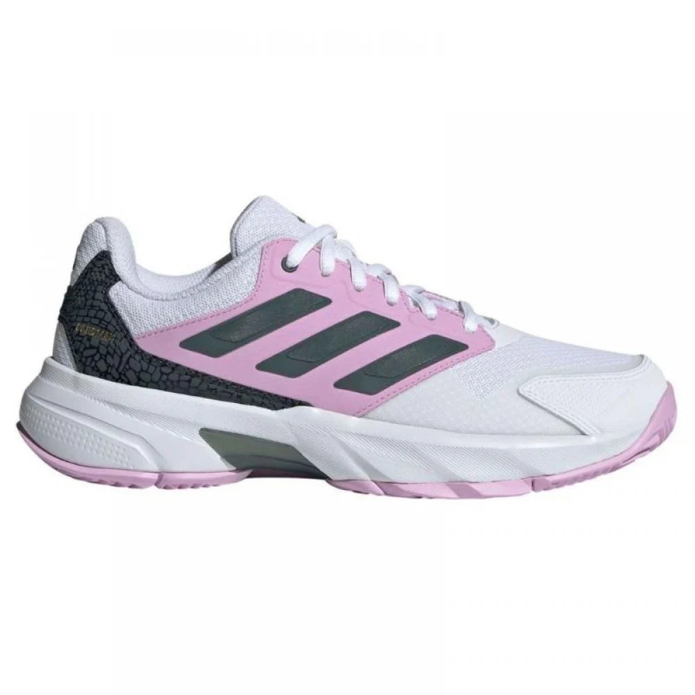 Adidas CourtJam Control 3 Bianca Nero Lilla