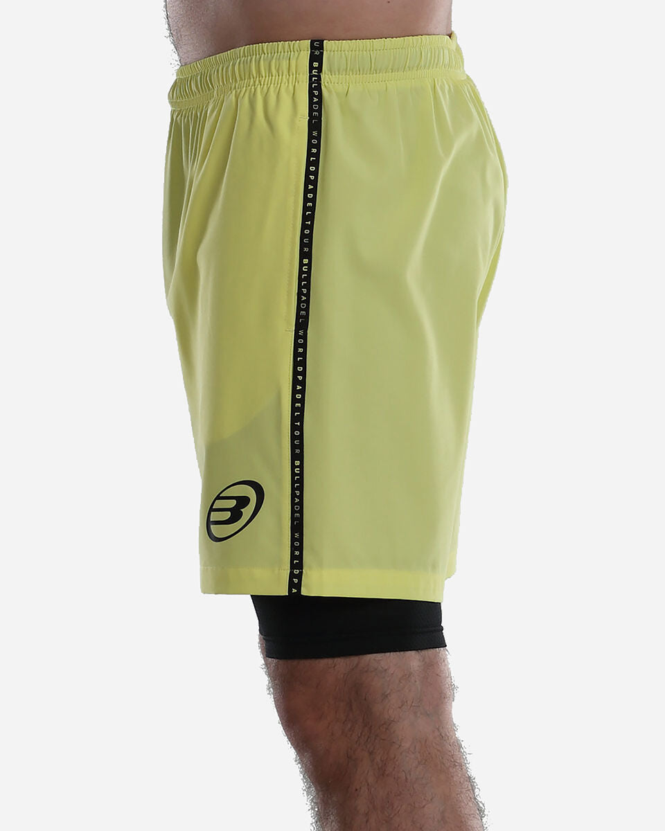 BULLPADEL SHORT LIRIO WPT YELLOW