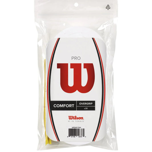 WILSON 30 PRO OVERGRIPS (White)